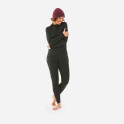 Women’s bl 500 thermal base layer ski top - black