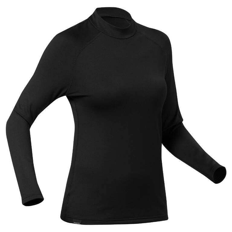 WOMEN’S SKI BASE LAYER TOP BL 500 - BLACK