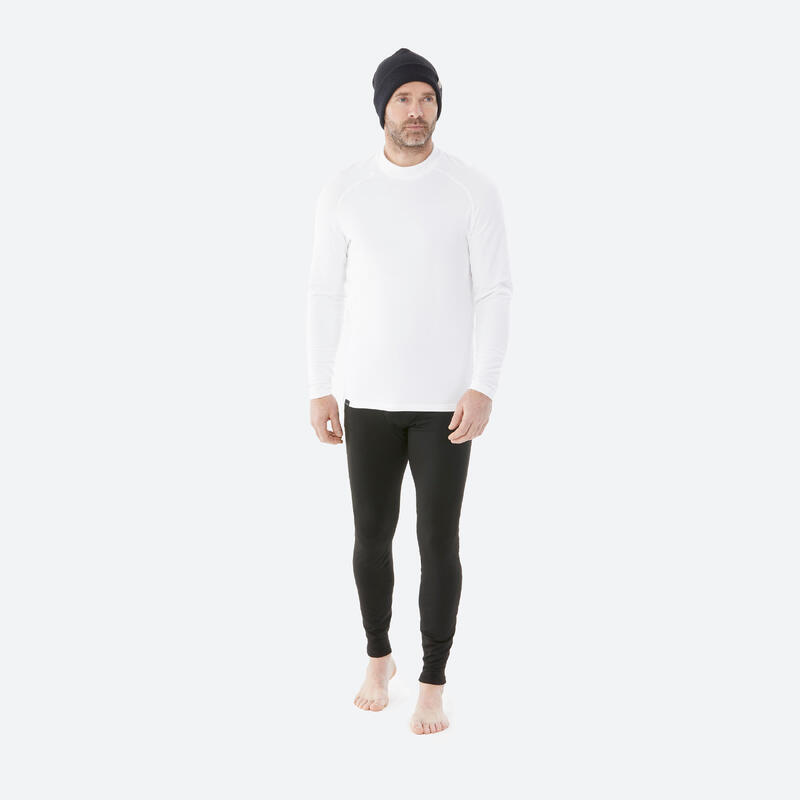 Sous-vêtement thermique de ski chaud et respirant homme, BL500 haut Blanc