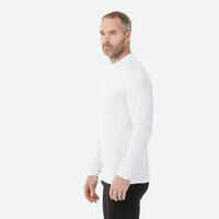 Men’s Warm and Breathable Ski Base Layer Top, BL500 - White