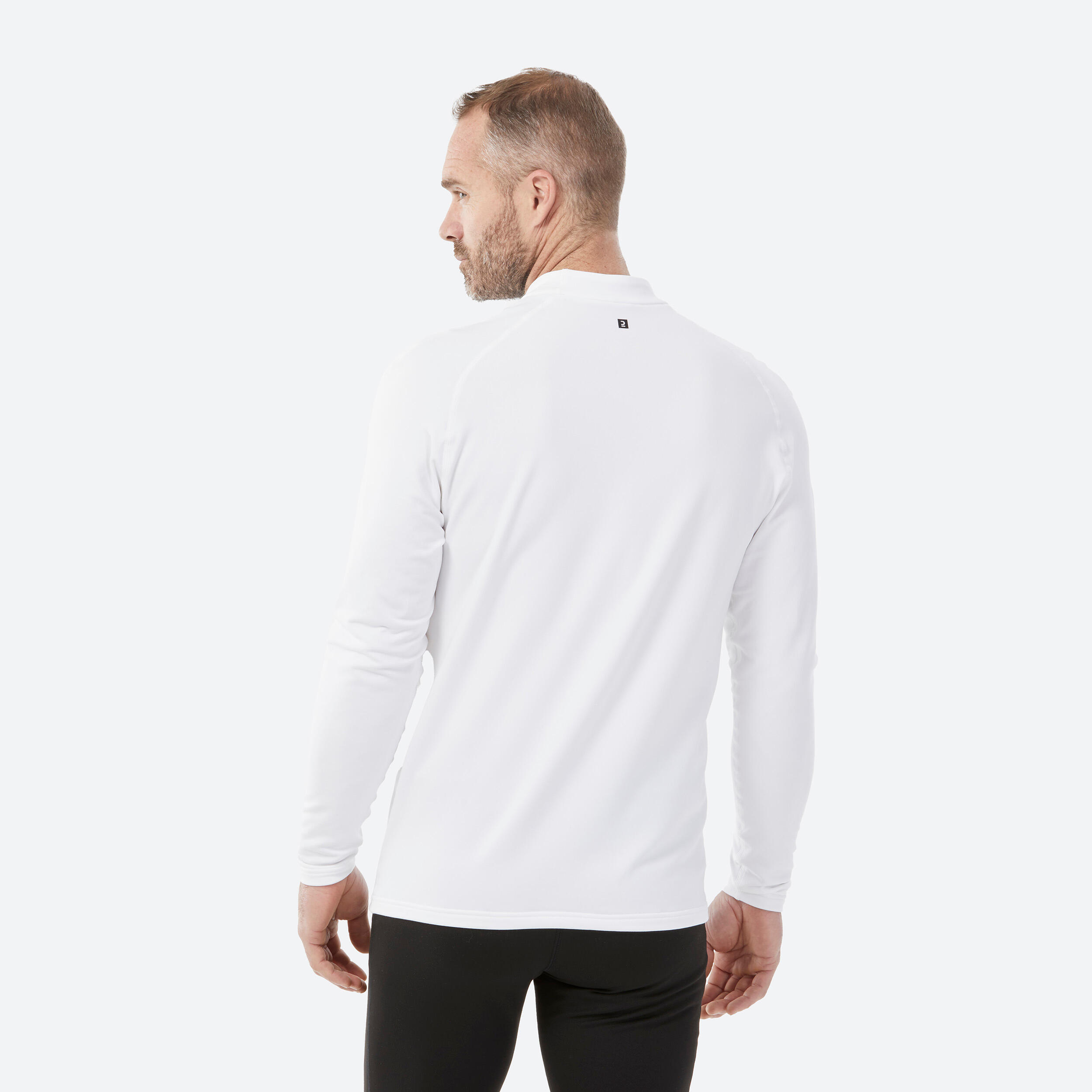 MEN’S THERMAL SKI BASE LAYER TOP BL 500 WHITE