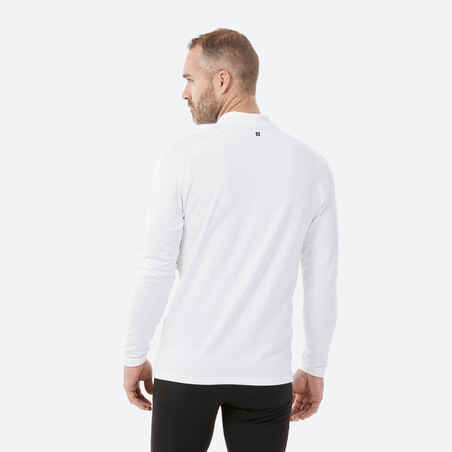 Men’s Warm and Breathable Ski Base Layer Top, BL500 - White