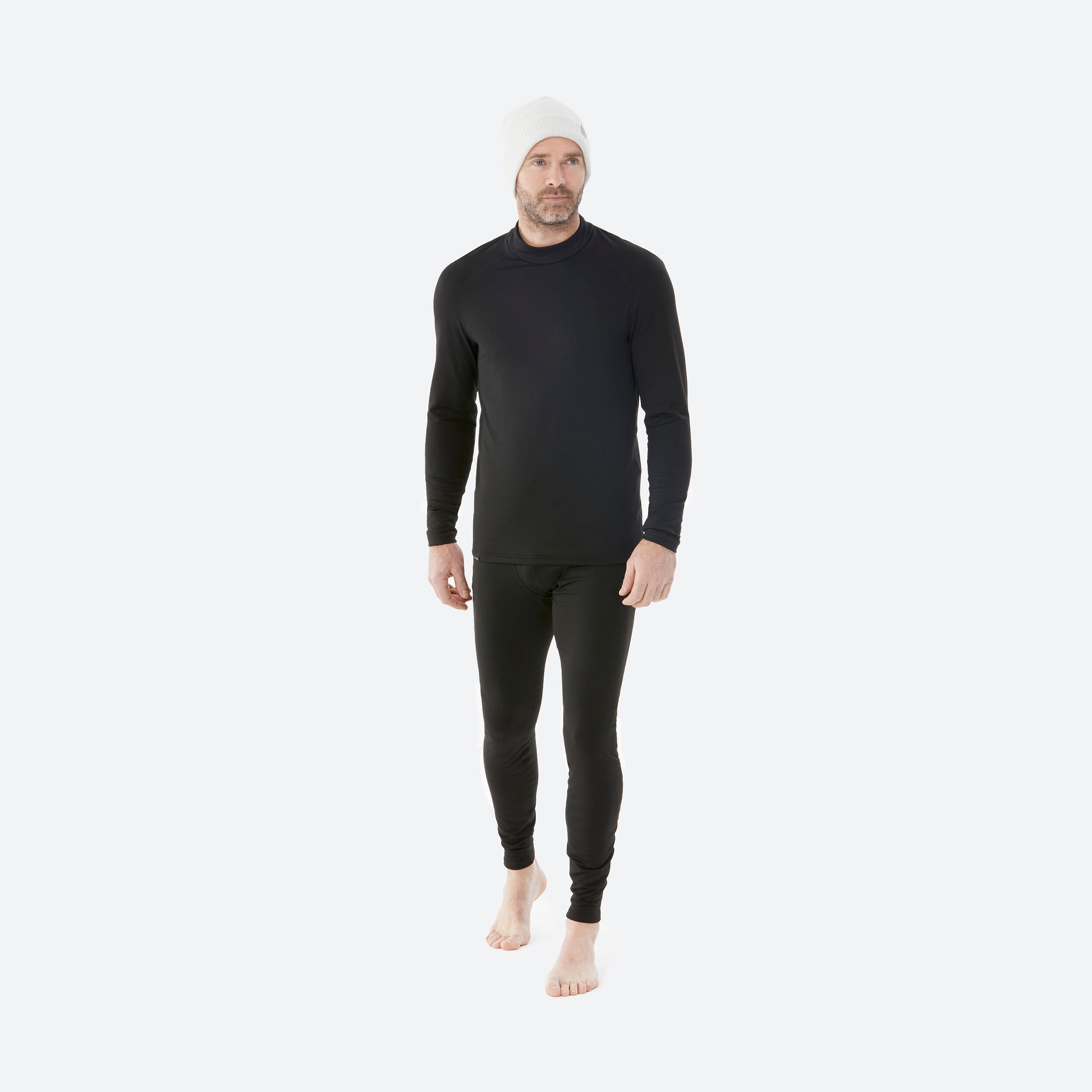 Men’s Base Layer Bottoms – BL 500 Black - WEDZE