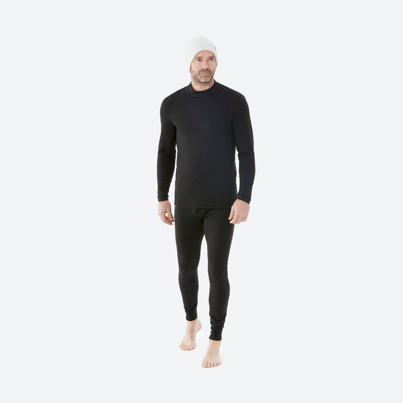 Camisola térmica de Ski Homem BL 500 Preto