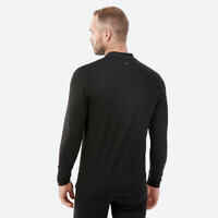 Men’s warm and breathable thermal ski base layer, BL 500 - Black