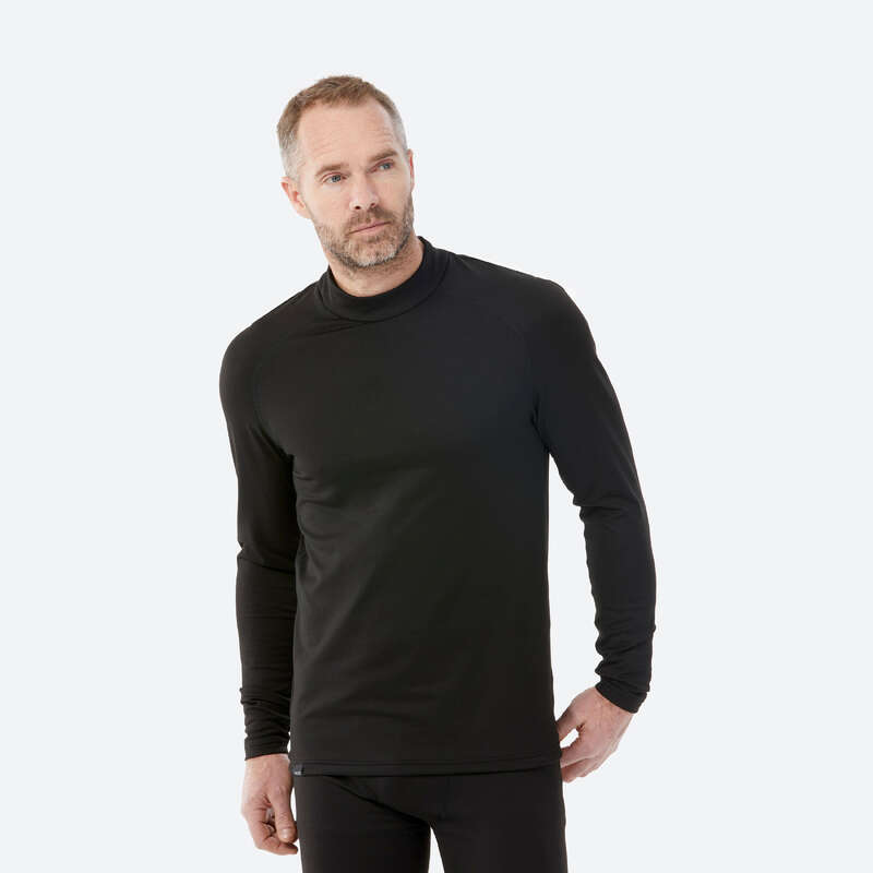 LOVIVER Sous-Vêtement Thermique Homme - Caleçon Long Doux Ensemble Couche  Hiver Ski Chaud Haut & Bas - XXL noir