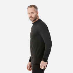 MEN’S THERMAL SKI BASE LAYER TOP BL 500 - BLACK