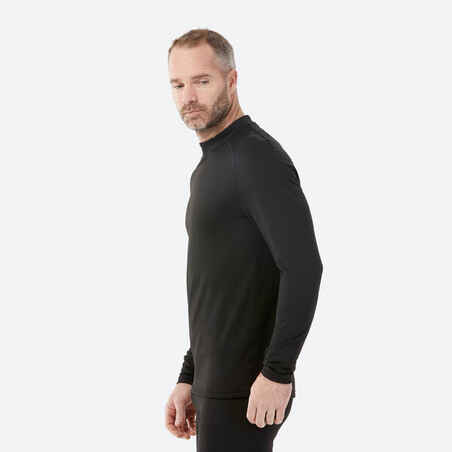 Vyriški apatiniai terminiai slidinėjimo marškinėliai „BL 500“, juodi