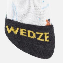 CHAUSSETTES DE SKI ET SNOWBOARD ENFANT 100 - MOTIFS WEDZE