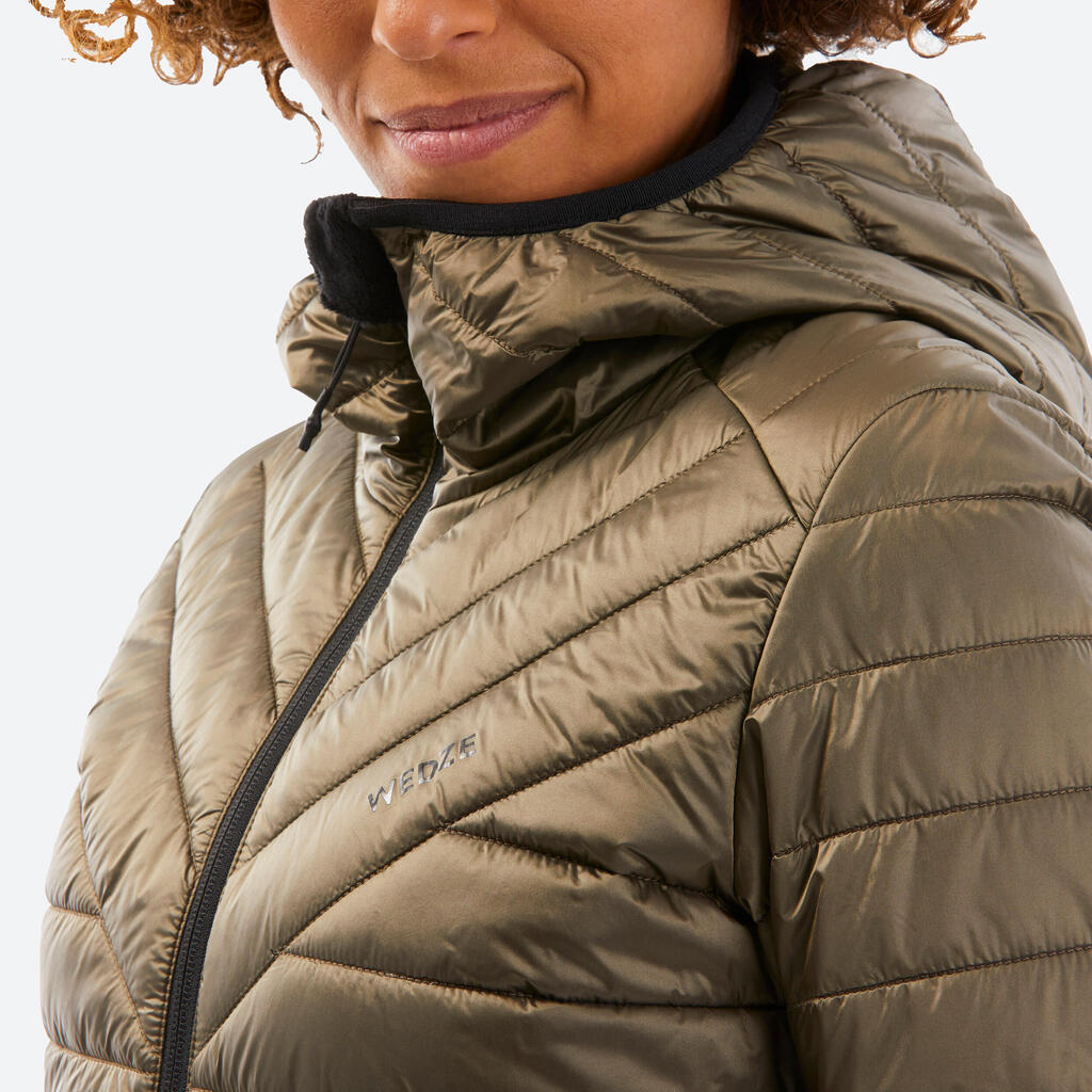 WOMEN'S THIN  AND WARM SKIING BASE JACKET - OCHRE