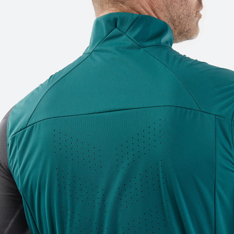 Gilet sci di fondo uomo 500 verde