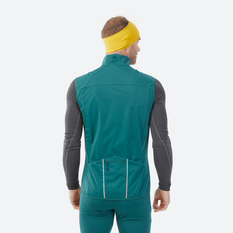 GILET DE SKI DE FOND 500 HOMME - VERT