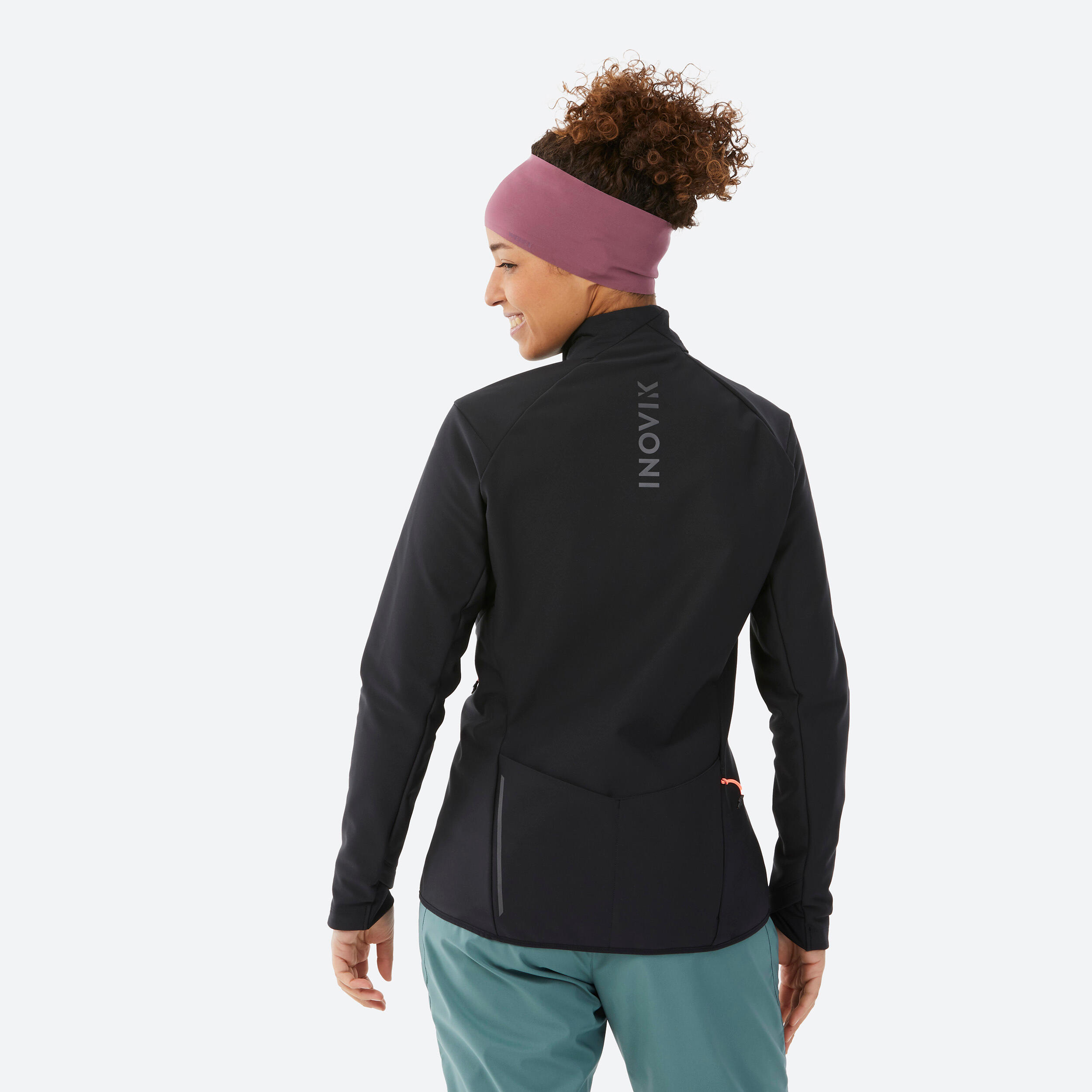 Black cross-country ski jacket - XC S jacket 550 - WOMEN