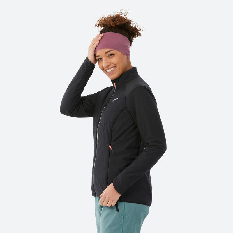 WOMEN'S CrossCountry Skiing Jacket XC S Jacket 550 Black INOVIK