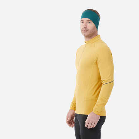 Vyriški lygumų slidinėjimo marškinėliai „500“, ochros