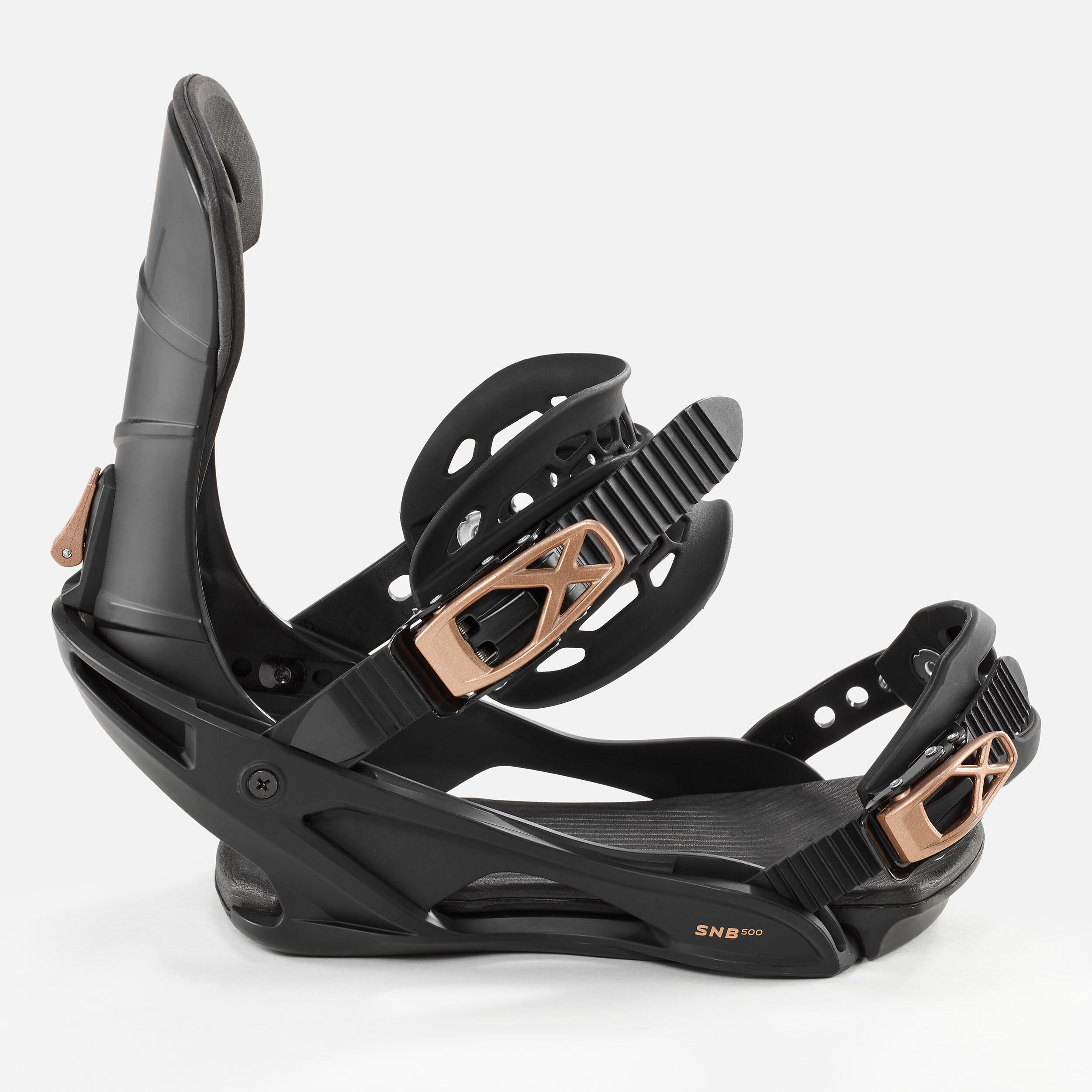 Men's and women's all mountain/freestyle snowboard bindings - SNB 500 black