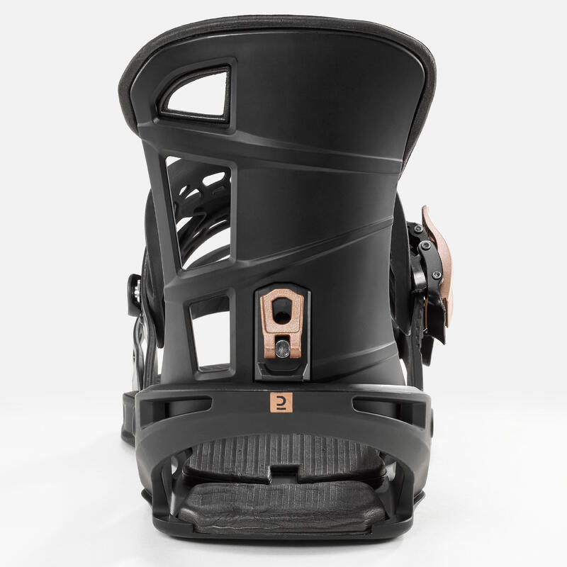 Yetişkin Snowboard All Mountain/Freestyle Bağlamaları - Siyah - SNB 500