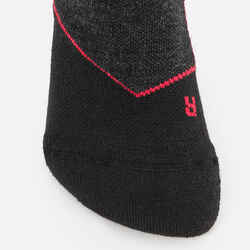 ADULT WOOLLEN SKI AND SNOWBOARD SOCKS -  900 WOOL -  BLACK