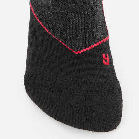 ADULT SKI AND SNOWBOARD WOOL SOCKS -  900 WOOL -  BLACK