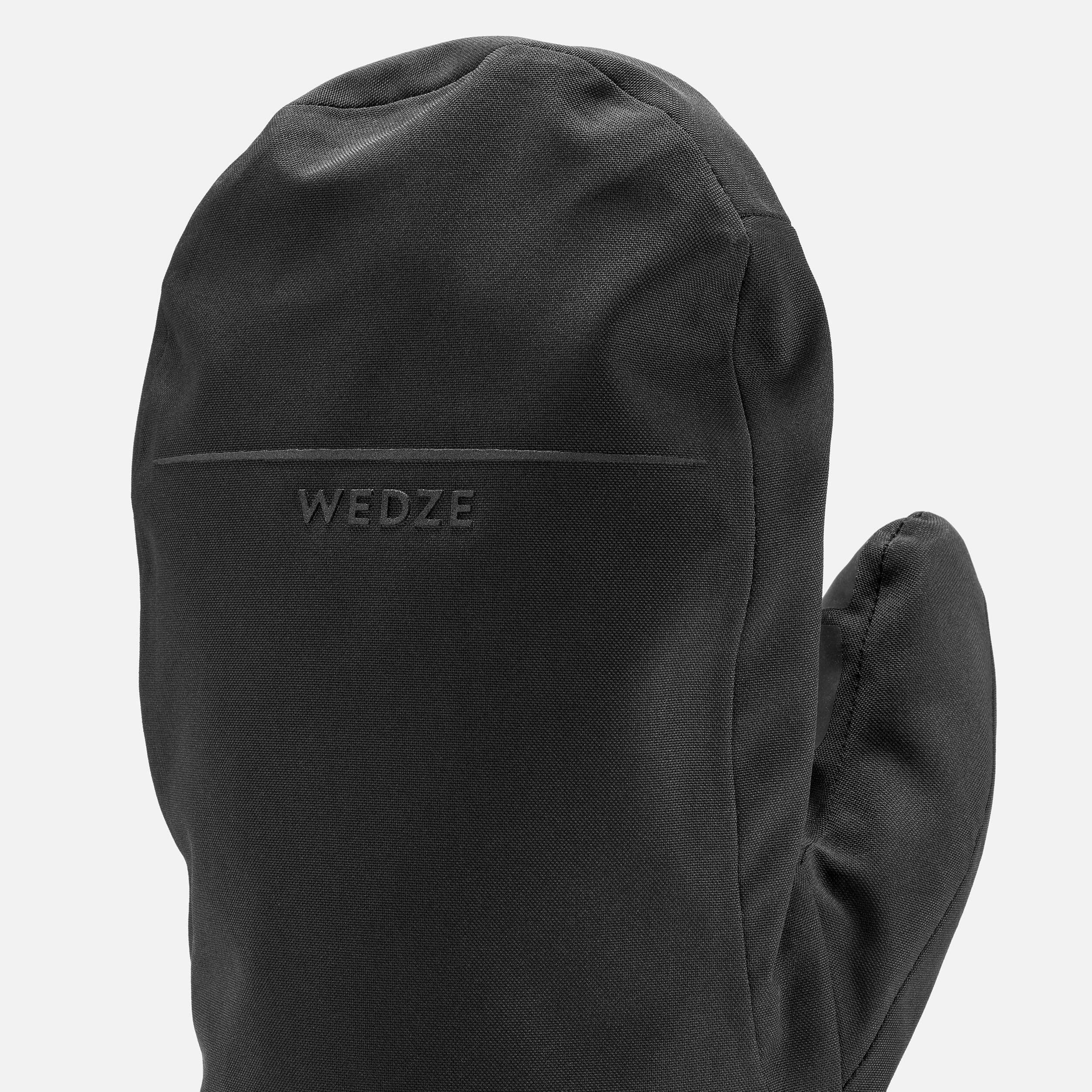 Warm Ski Over-Gloves - Black - WEDZE