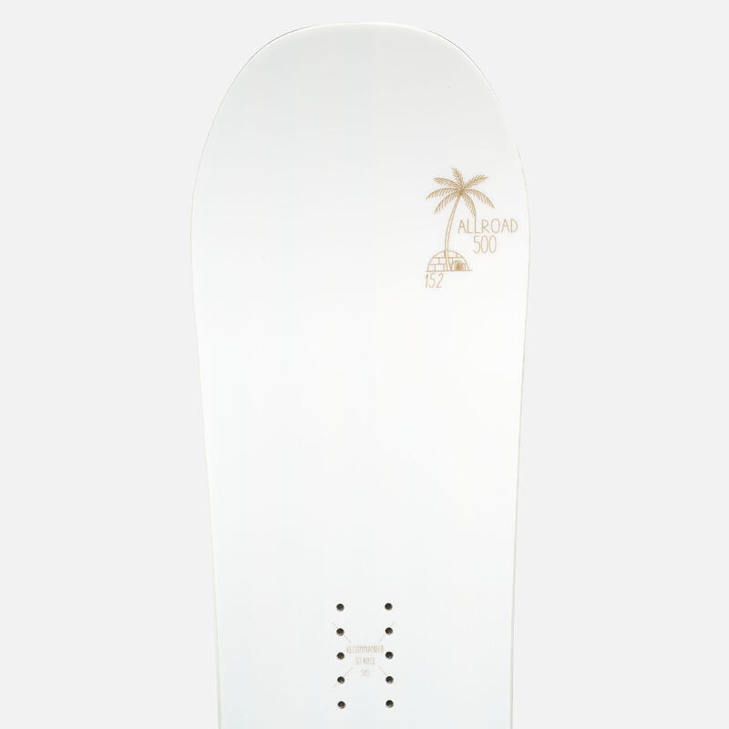 Placă Snowboard Allroad 500 All mountain & freeride Alb/Albastru Damă