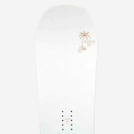 Women's mountain & freeride snowboard - Allroad 500 white/blue