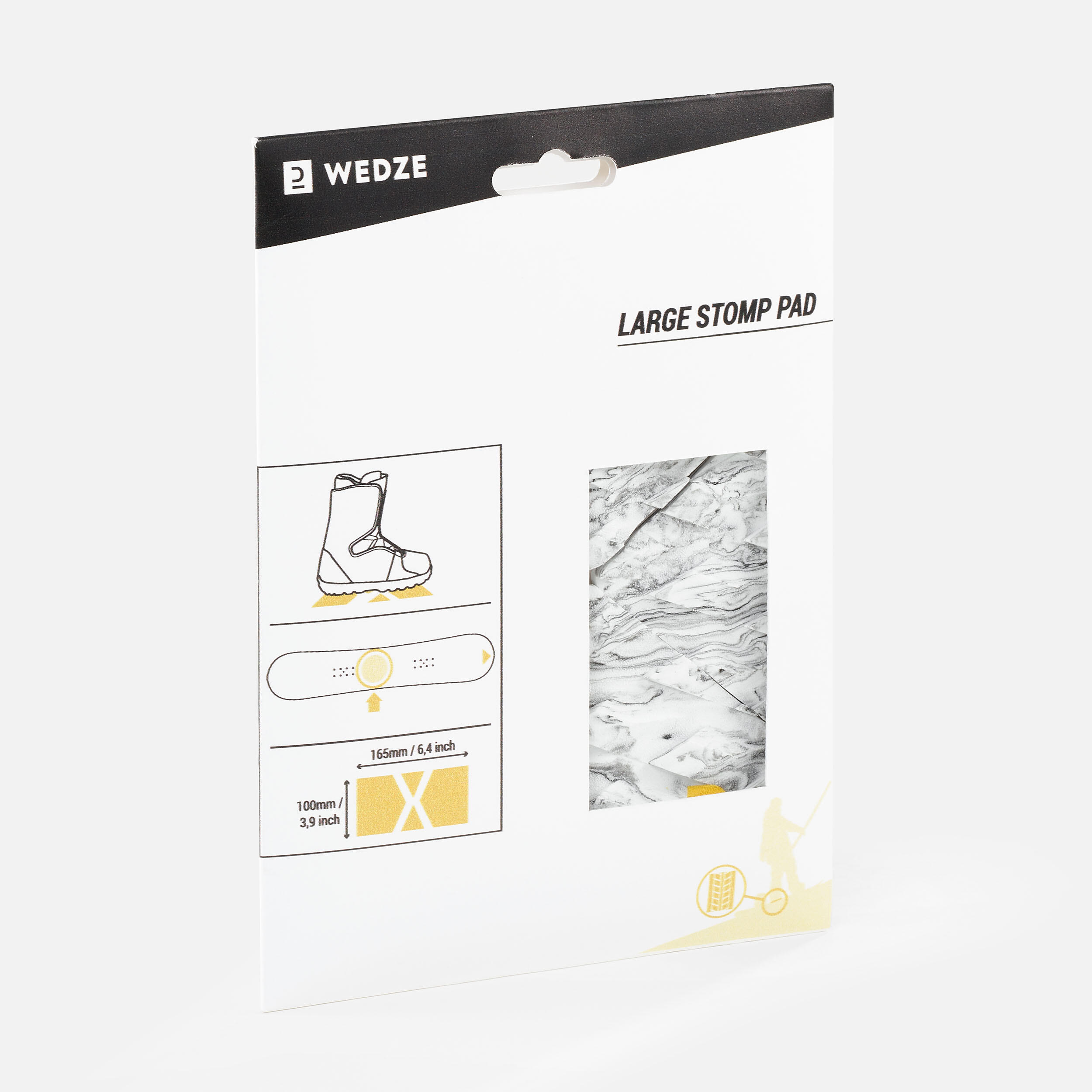 Schlepplift Halt Dakine Stomp Pad DK Dots – Anti-Rutsch Pad Für Snowboard, 4er Pack, EVA-Schaum Snowboard Rutschpad