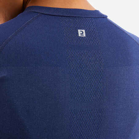 Women’s ski base layer 180 seamless top - dark blue