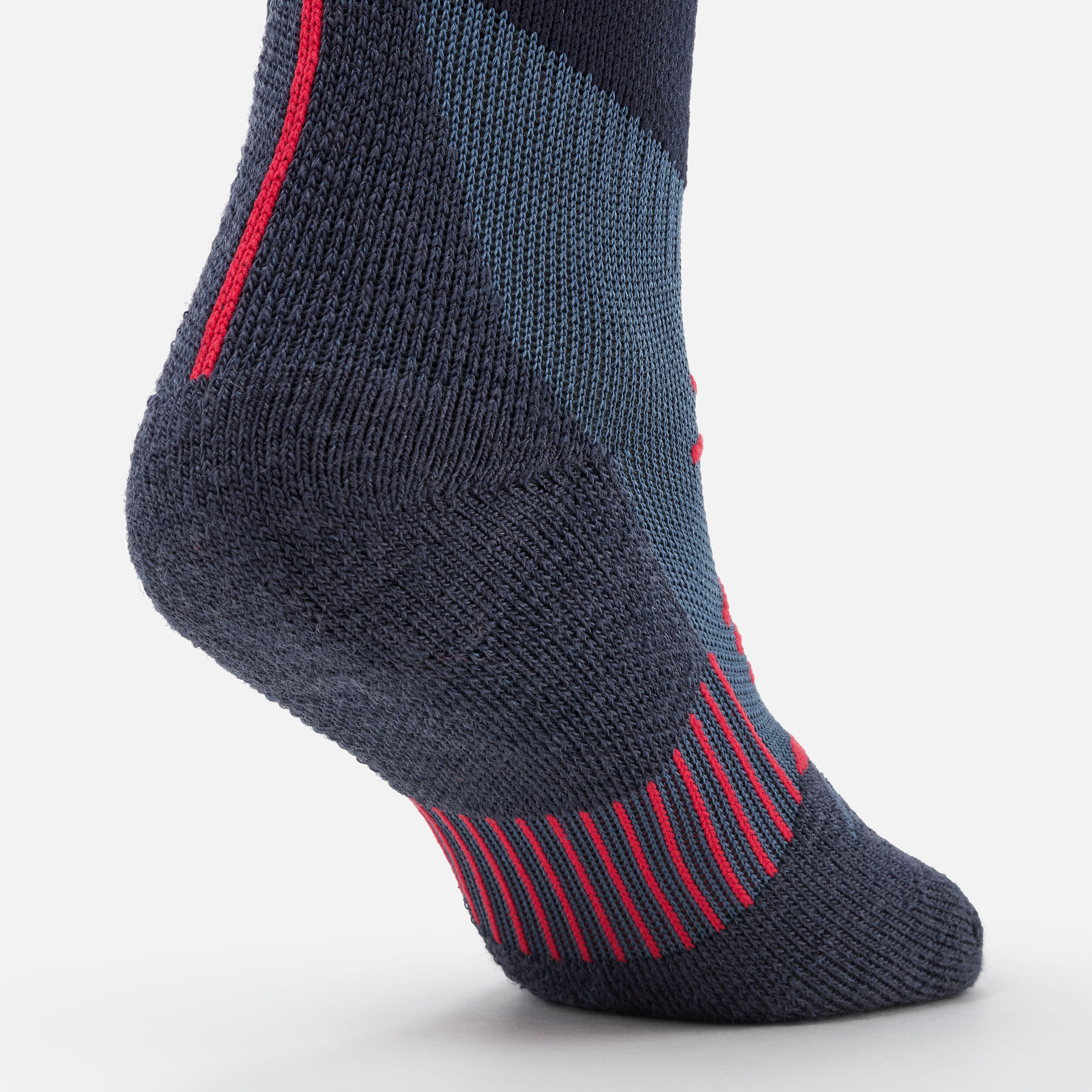 Chaussettes de ski – 500 rouge/bleu marine - WEDZE