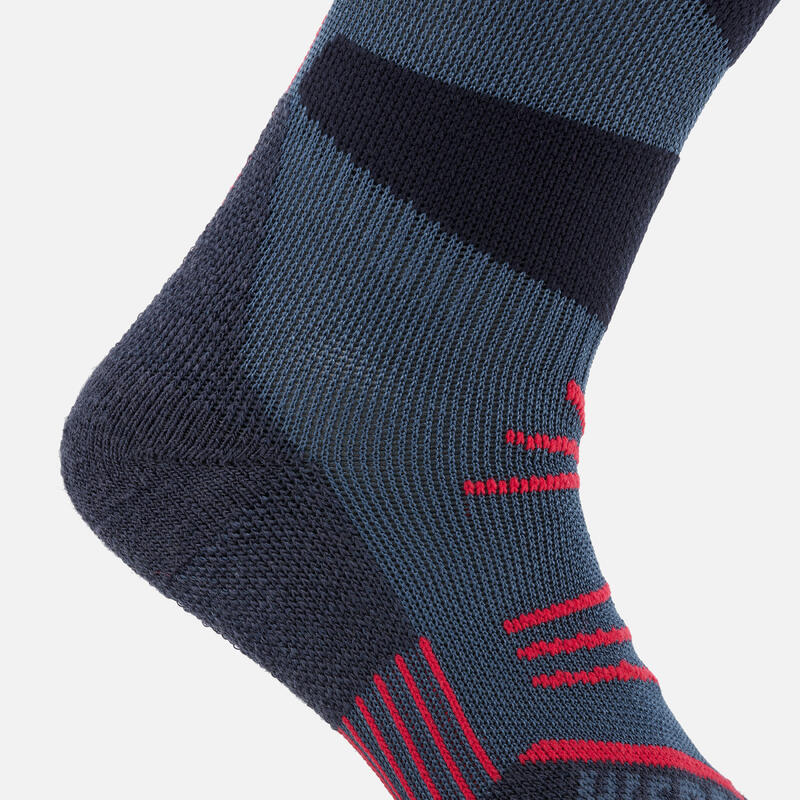 Yetişkin Kayak Çorabı - Lacivert / Kırmızı - 500