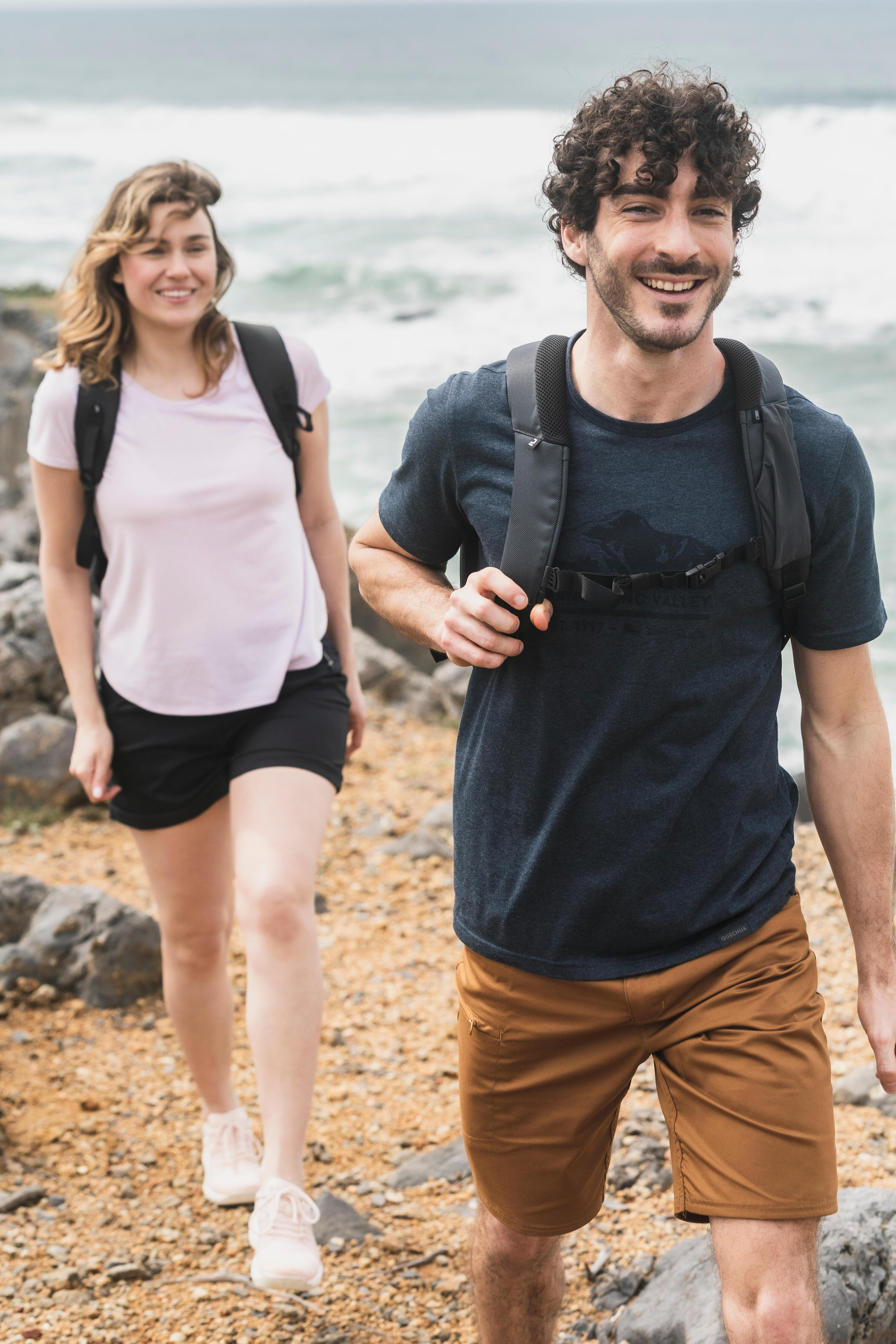 Men's Hiking T-shirt NH100 6/7