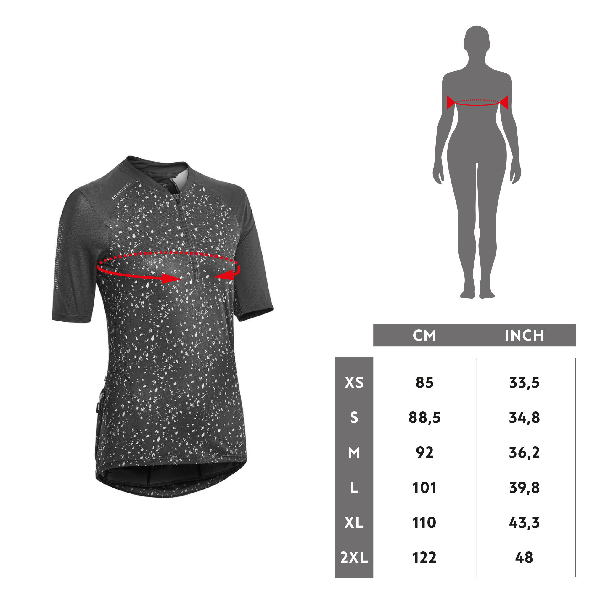 Rockrider Decathlon Maillot Mtb Long-Sleeved Mountain Biking