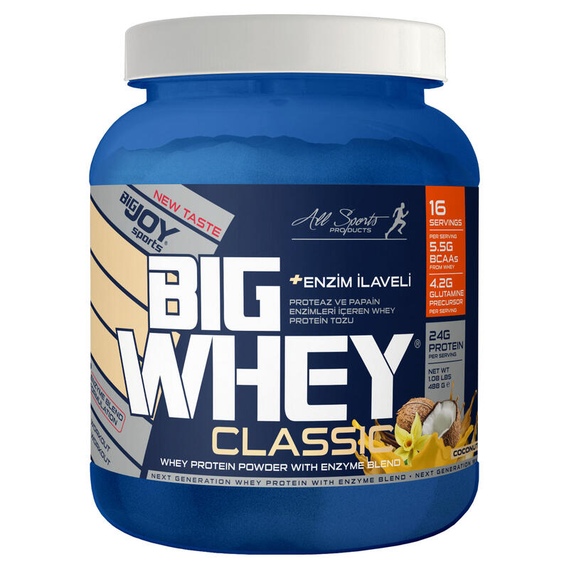 BigJoy Big Whey Classic Protein Tozu - Hindistan Cevizi - 488 Gr