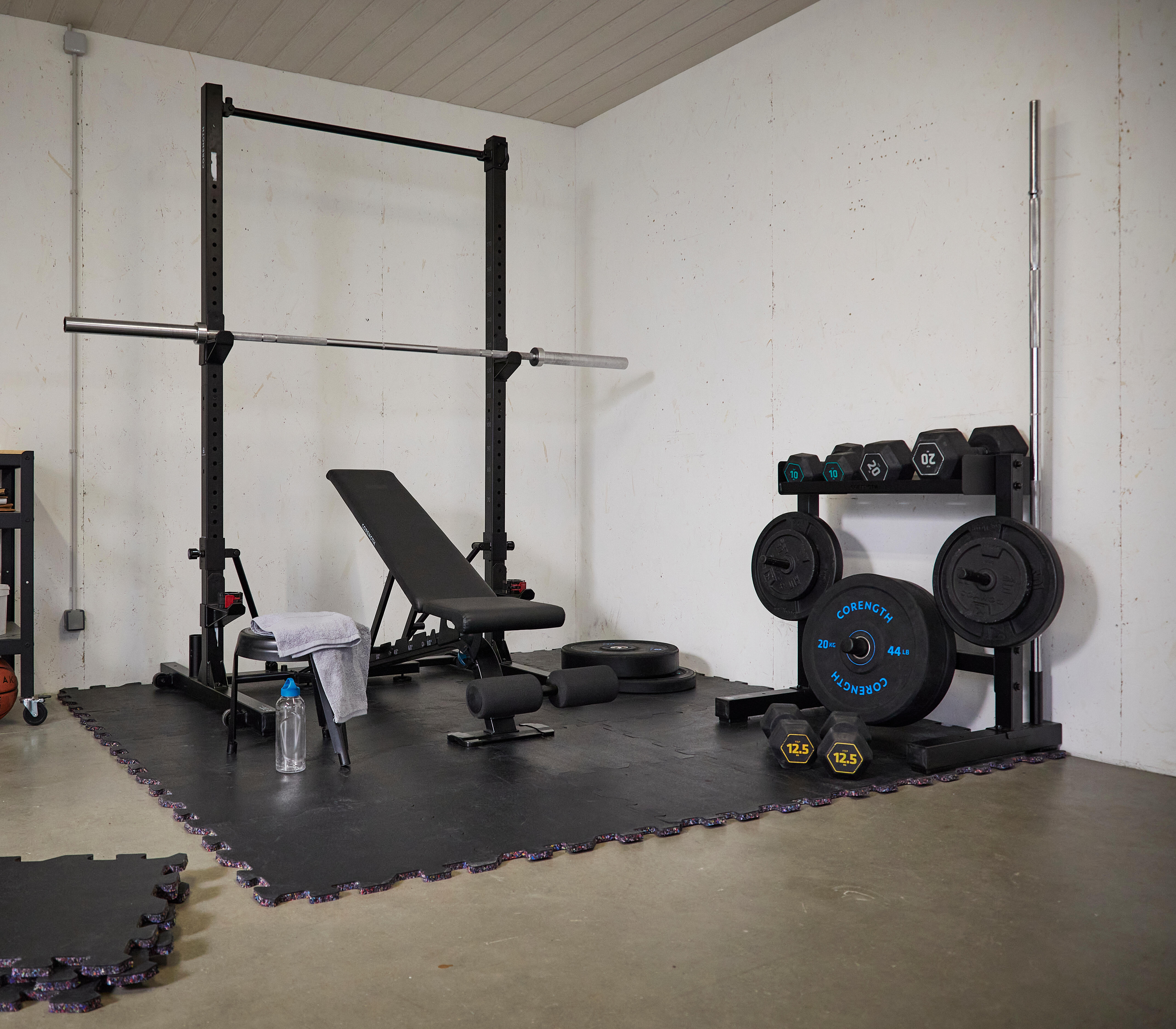 OPBERGREK VOOR GEWICHTEN EN STANGEN VOOR KRACHTTRAINING CORENGTH DOMYOS DECATHLON handleiding, reparatie