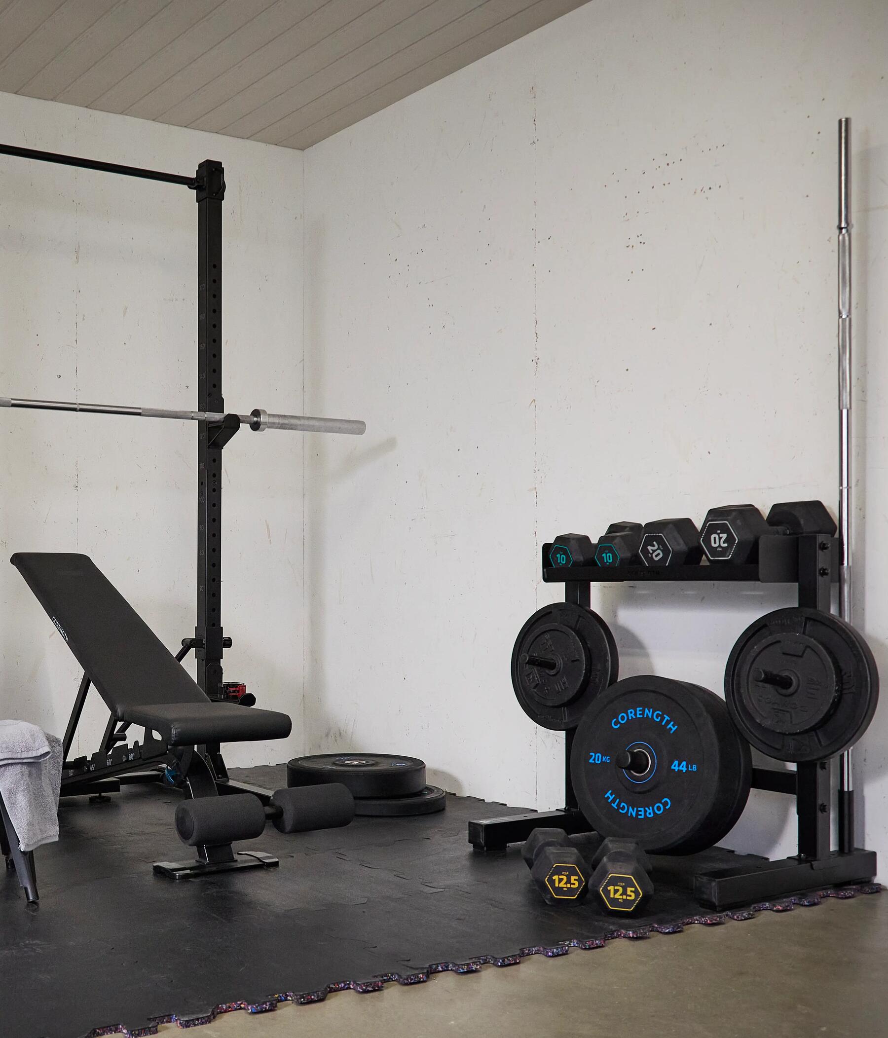 STÄNDER KRAFTTRAINING HANTELSTANGEN/GEWICHTE CORENGTH DOMYOS DECATHLON Montageanleitung, Reparatur 