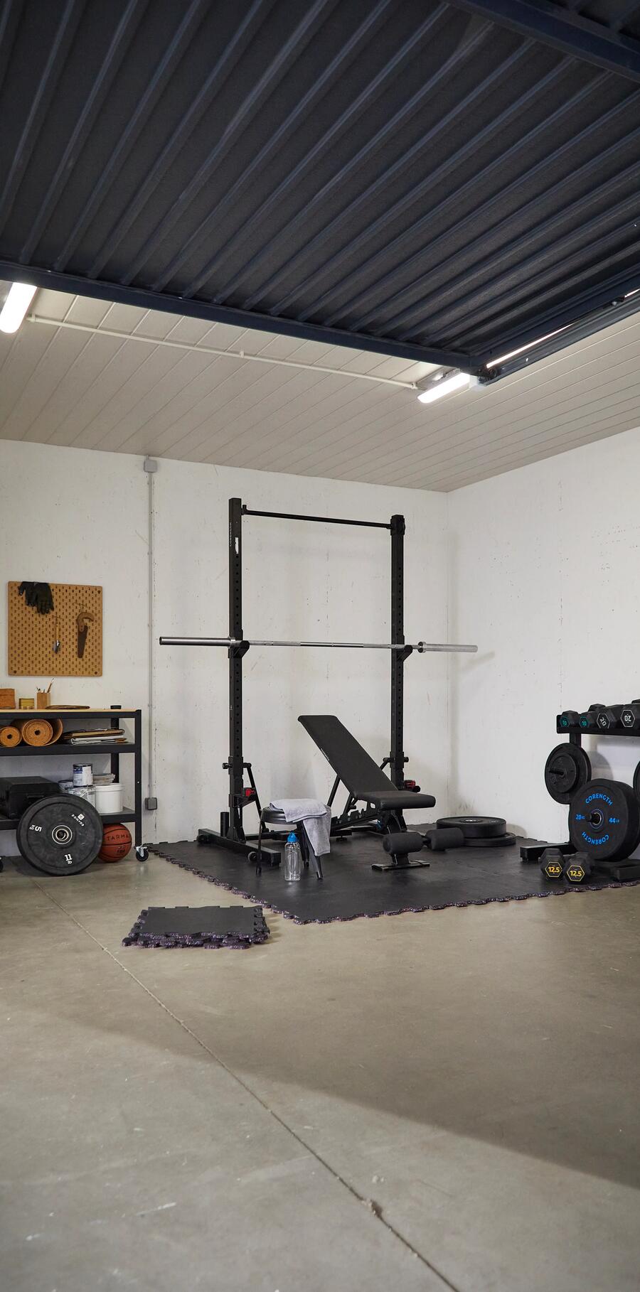 RACK DE STOCKAGE BARRES ET POIDS MUSCULATION  CORENGTH DOMYOS DECATHLON notice, réparation