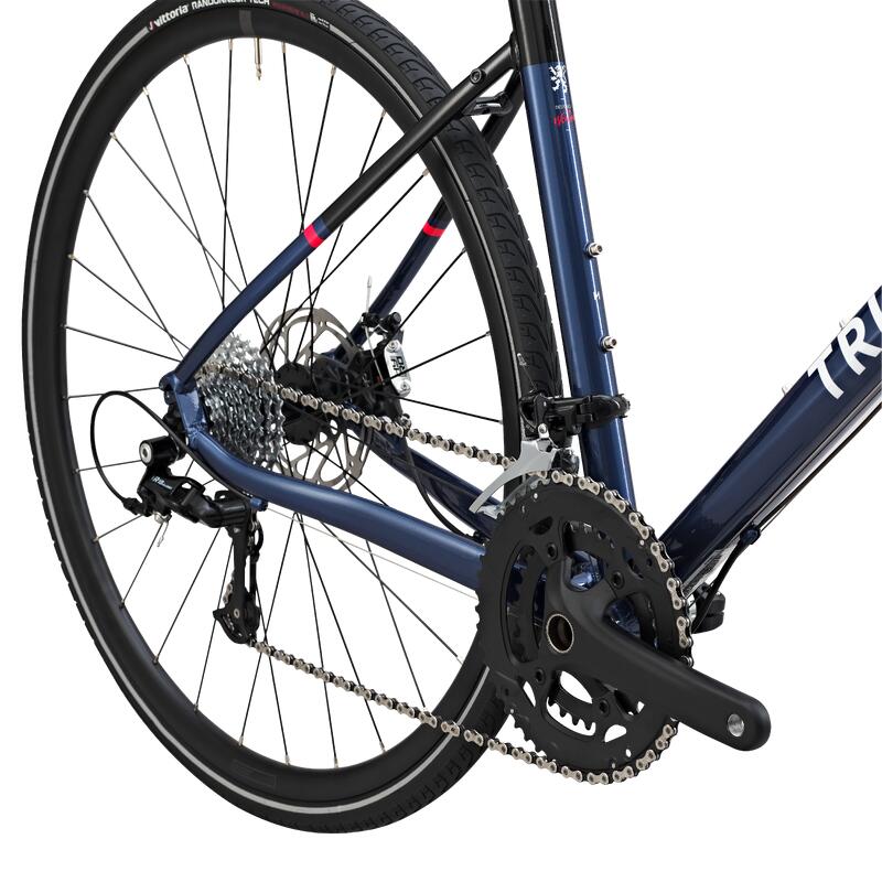 Rennrad – RC 520 Aluminium Microshift 10-fach blau-schwarz