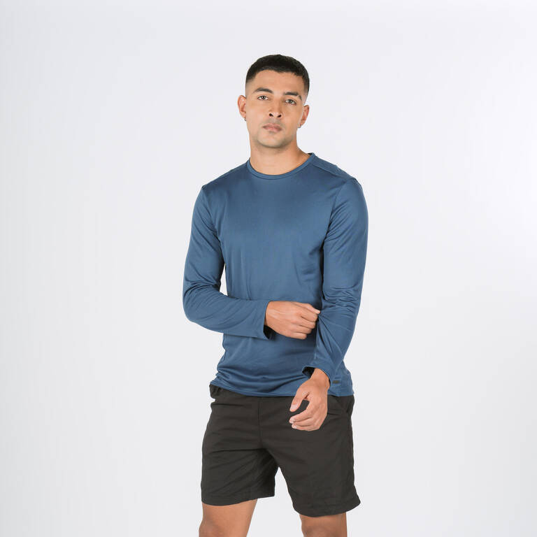 Men running tshirt - blue/grey