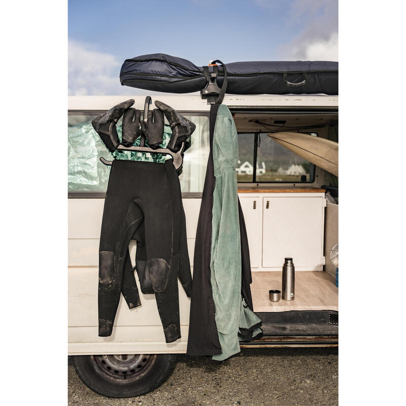 Poncho surf 950 Negru Adulți