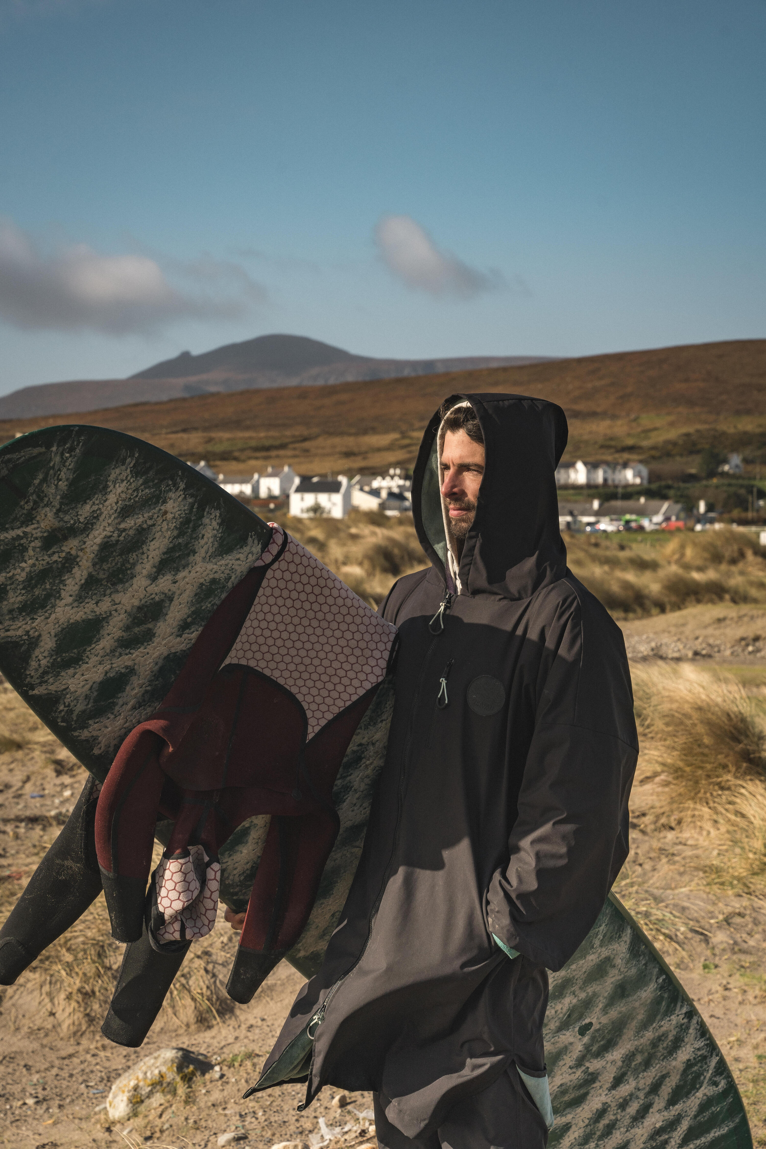 Poncho surf adulto 950 nero 9/15