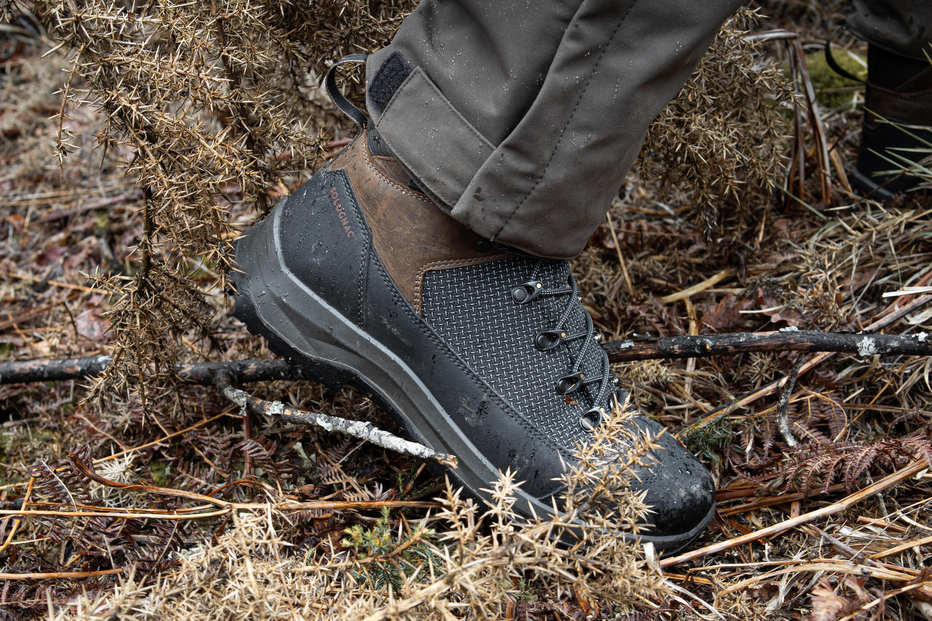 Jagdstiefel Crosshunt 520 wasserdicht strapazierfähig braun  10/12