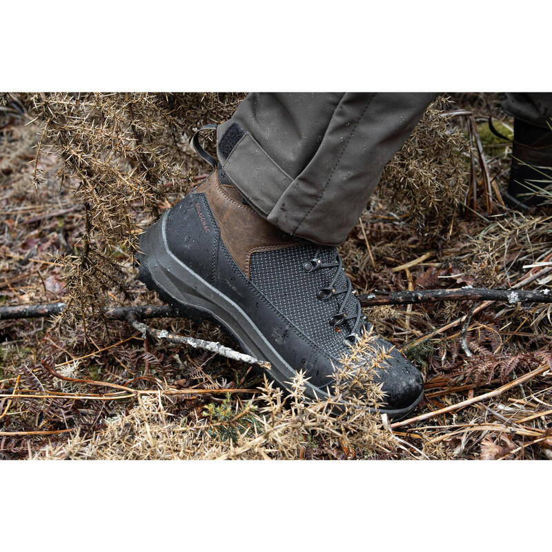 CHAUSSURES CHASSE IMPERMÉABLES RÉSISTANTES CROSSHUNT 520 MARRON