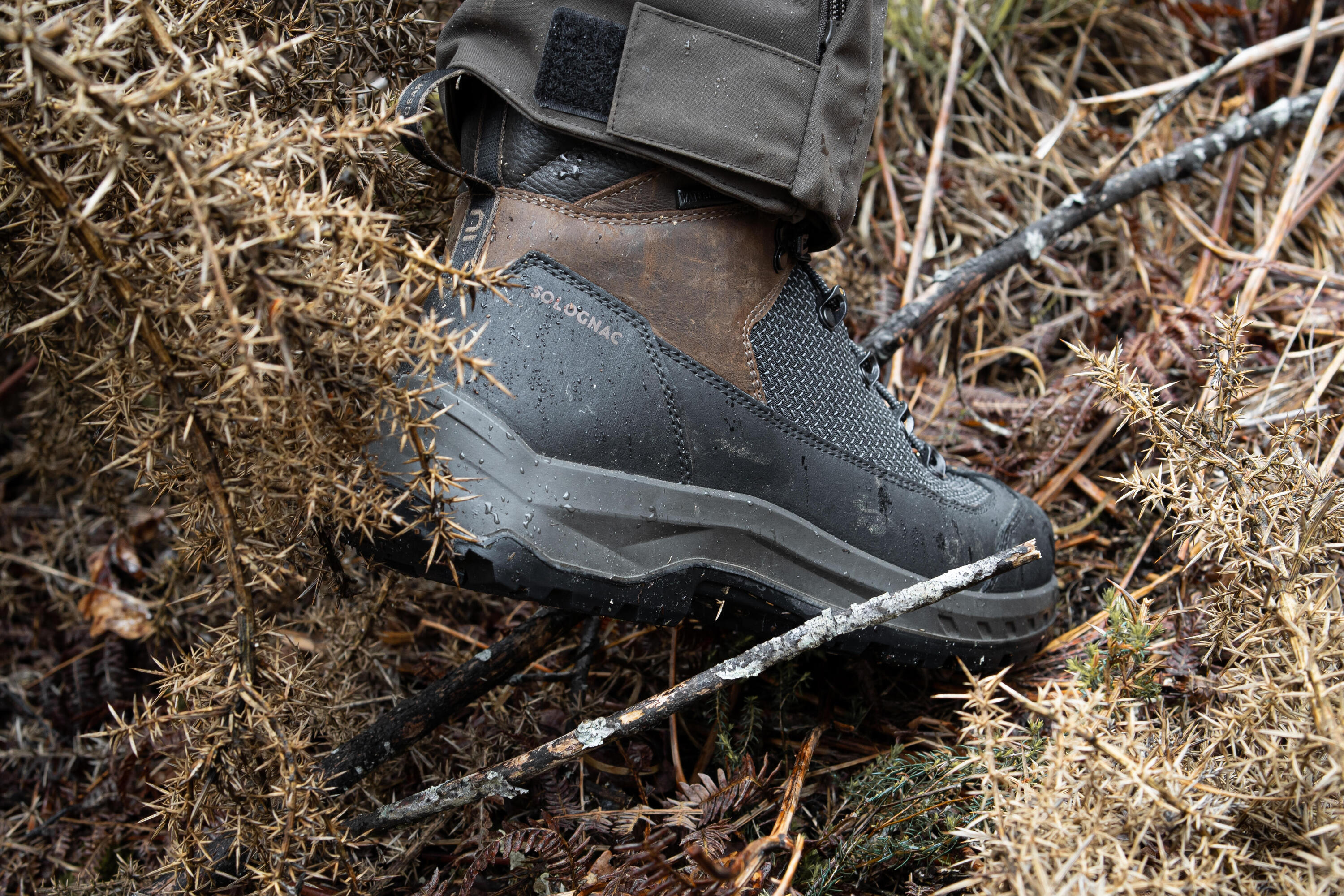Jagdstiefel Crosshunt 520 wasserdicht strapazierfähig braun  9/12