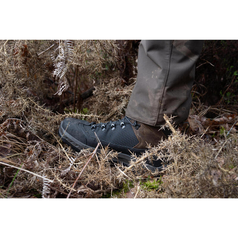 CHAUSSURES CHASSE IMPERMÉABLES RÉSISTANTES CROSSHUNT 520 MARRON