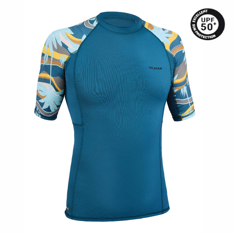 Men Surfing T-Shirt UV Protection Top- 500  Palmeraie