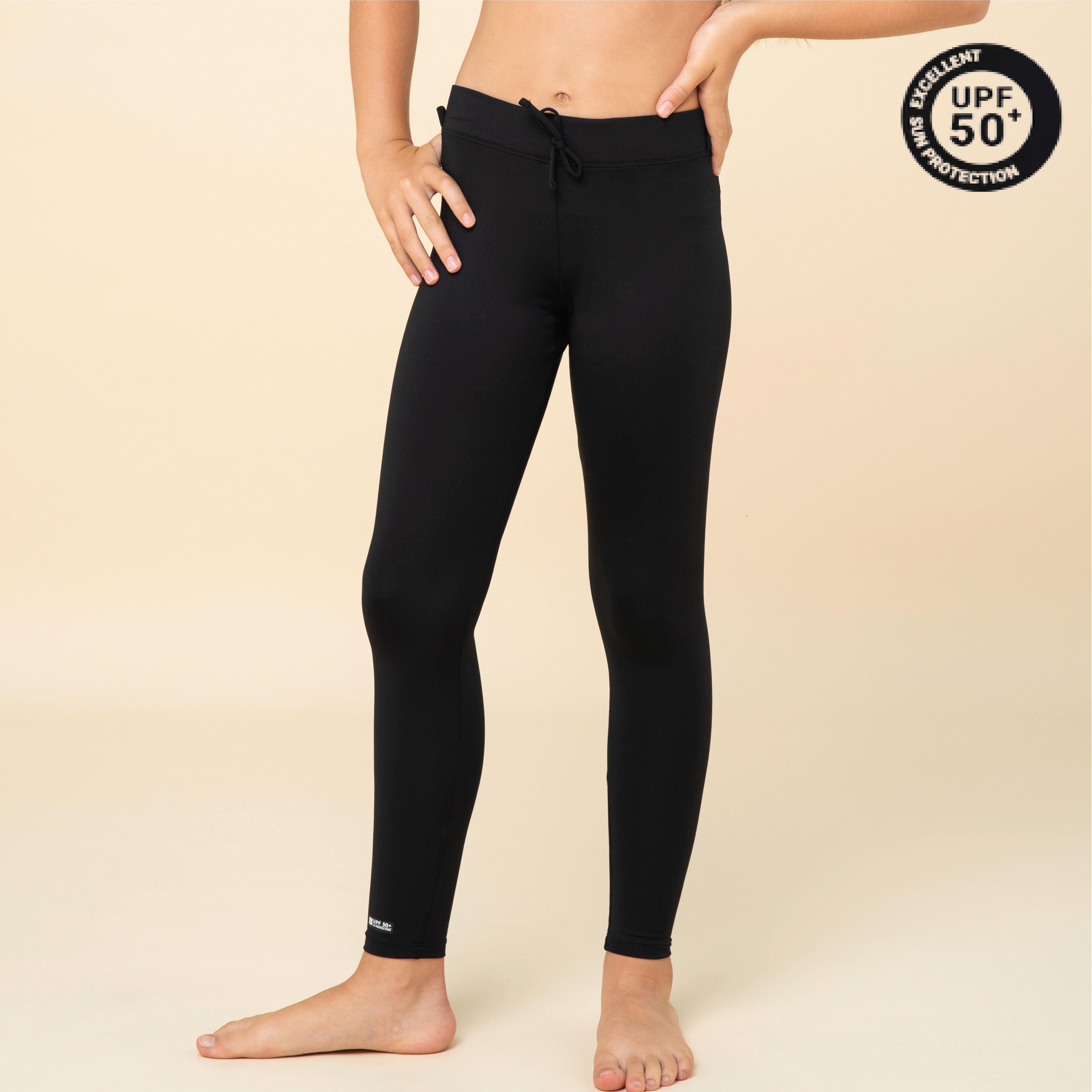 Kids Anti-UV Leggings - Black