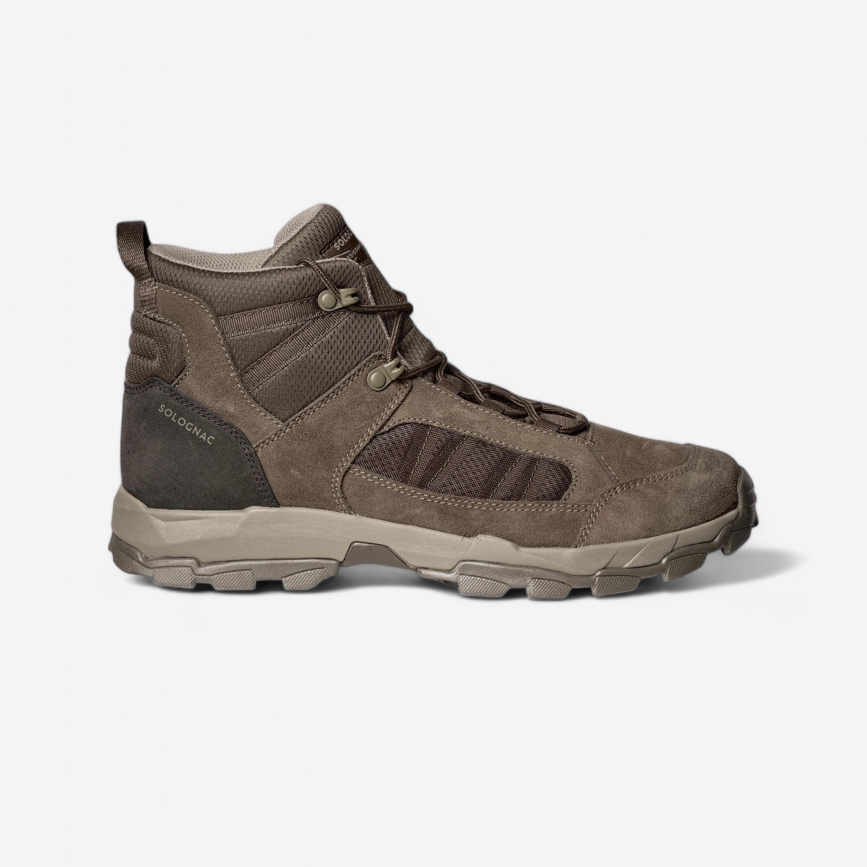 LIGHTWEIGHT DURABLE HUNTING BOOTS SPORTHUNT 500 - BEIGE-image-16