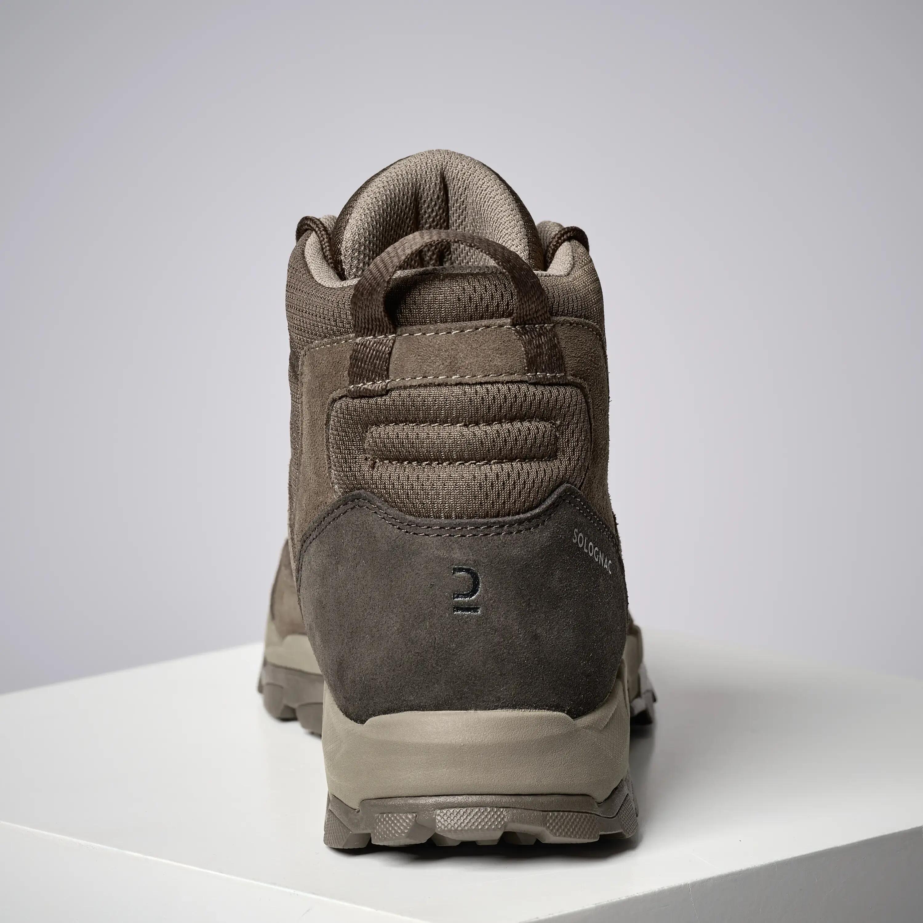 LIGHTWEIGHT DURABLE HUNTING BOOTS SPORTHUNT 500 - BEIGE -  4