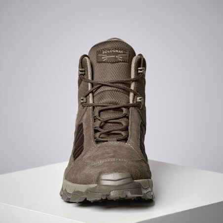 LIGHTWEIGHT DURABLE HUNTING BOOTS SPORTHUNT 500 - BEIGE