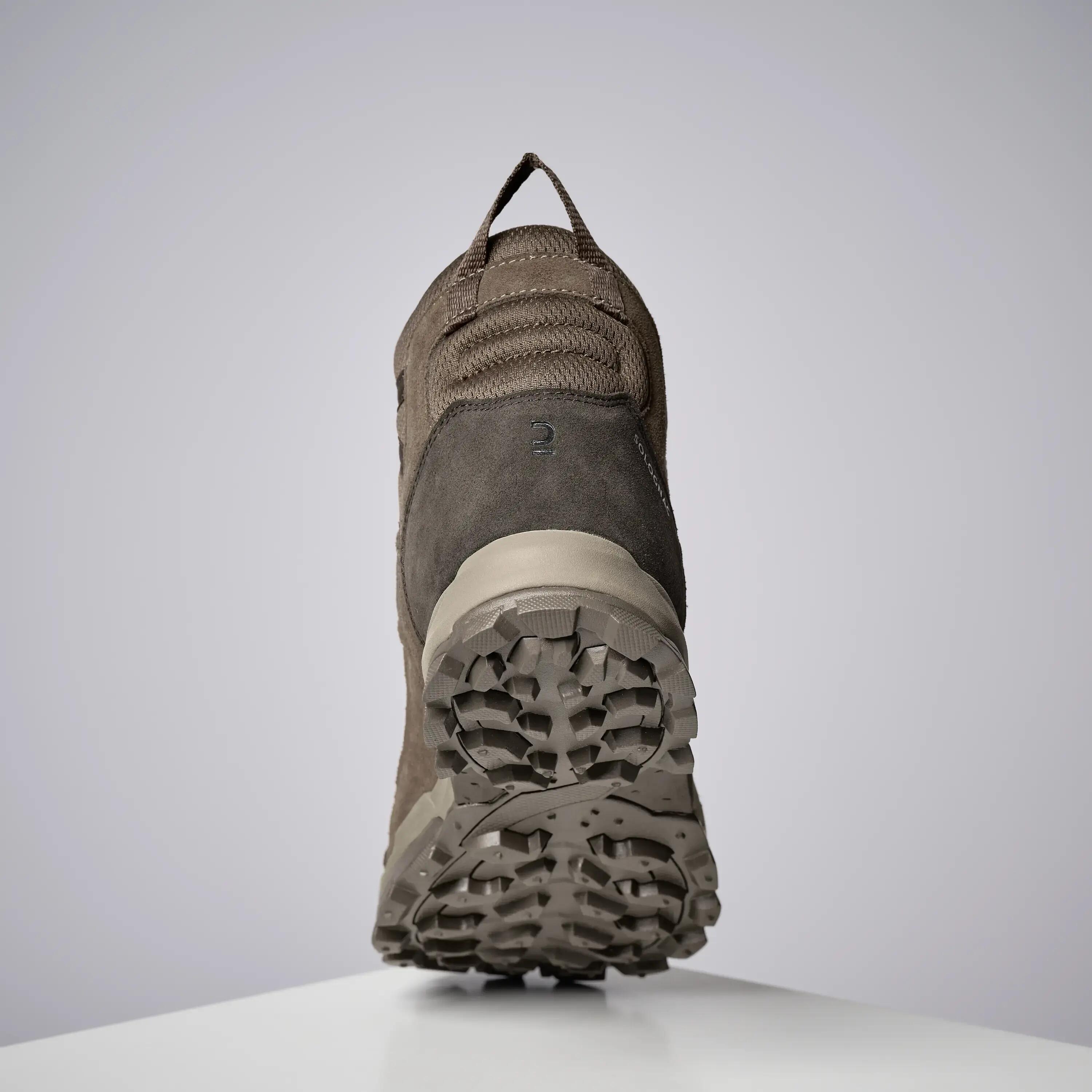 LIGHTWEIGHT DURABLE HUNTING BOOTS SPORTHUNT 500 - BEIGE -  5